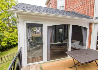 Glassed Deck with Table